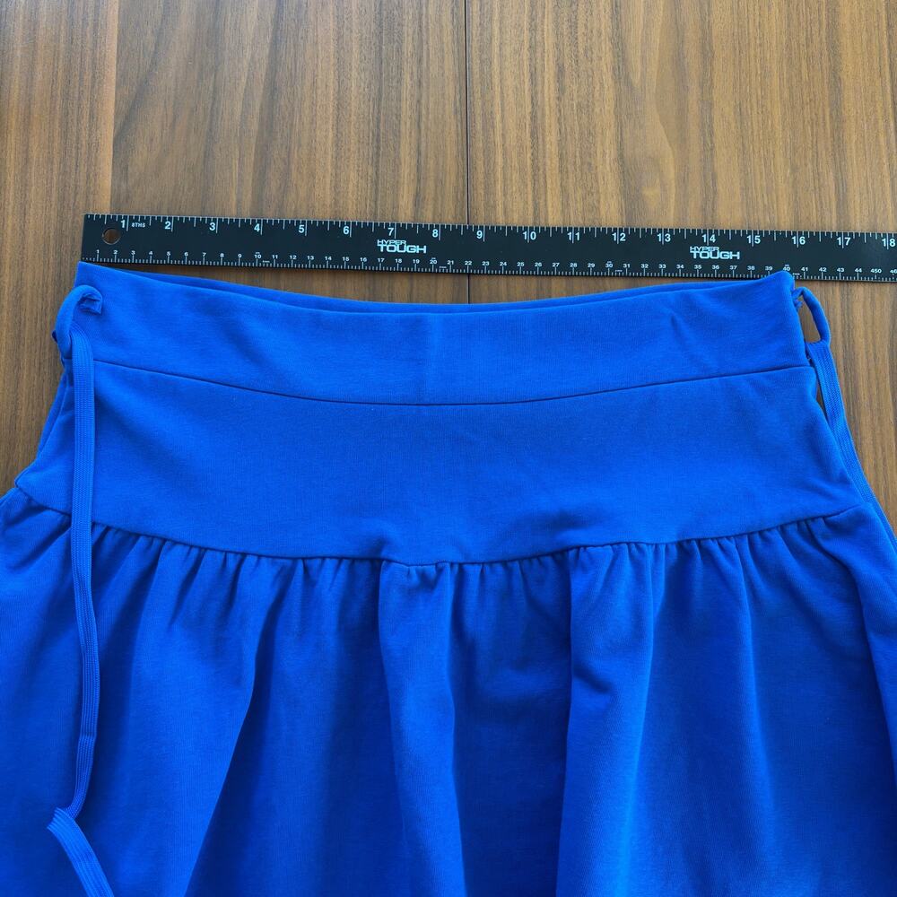 Like New Blackbough Swim Micah Terry Skirt Blue Tie Waist Drawstring Size XL - Picture 6 of 8